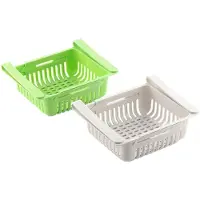 InnovaGoods Verstelbare Opbergoplossing - - Friwer - Pack van 2 - Aanpasbare Lengte 20-28 cm - Wit
