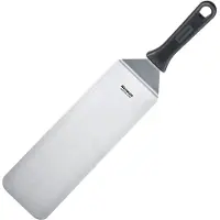 Westmark Grillspatel, gebogen, flexibel, gesloten, lemmet: 9,5 x 27,5 cm, lengte: 43 cm, RVS/kunststof, Master Line, zwart/zilver, 13422270