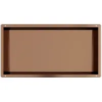 Guido Gusto Copper RVS Inbouwnis met tegelflens 30x60x10cm