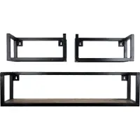 Home67 Wandplank vintage set van 3 klein