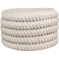 vidaXL Jute Touw 600 mm 10 m Wit 100% Tossa jute