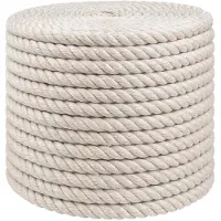 vidaXL Jute Touw 14 mm Wit 100% Tossa jute