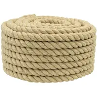vidaXL Boottouw 2 mm 50 m Naturel