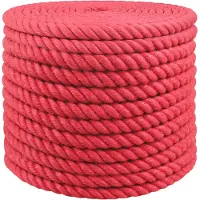 vidaXL Jute Touw 16 mm Rood 100% Tossa jute