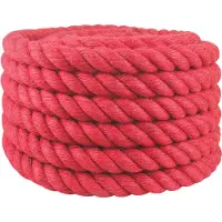vidaXL Jute Touw 50 mm Rood 100% Tossa jute