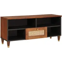 vidaXL Tv-meubel Bruin 100 x 33,5 x 46 cm Massief Mango Hout