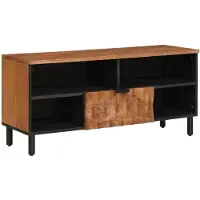 vidaXL TV Kast met lade Acacia Bruine Afwerking 100 x 33 x 46 cm