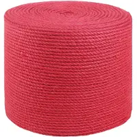vidaXL Jute Touw 8 mm Rood 100% Tossa jute