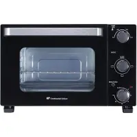 Continental Edison CEMF22B - Elektrische mini-oven 22L zwart - 1300W - Draaispit, Natuurlijke convectie