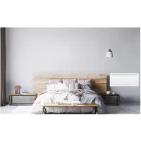 Oceanic Rubis 2000W vaste elektrische traagheidsradiator - Gebogen design - Wit - NF
