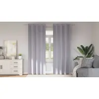 vidaXL Blackout Gordijnen met Ringen 2 st Metaalgrijs 225 x 140 cm