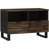 vidaXL TV Eenheden 70 x 33 x 46 cm Walnotenhout Bewerkt hout