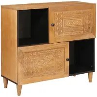 vidaXL Dressoir 80 x 33 x 75 cm Massief Mango Hout