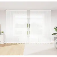 vidaXL Lacegordijn Wit 300 x 300 cm Polyester