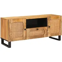 vidaXL TV Kast Bruin 105 x 33 x 46 cm Massief Mango Hout