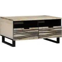 vidaXL Salontafel Wit 80 x 54 x 40 cm Bewerkt hout