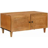 vidaXL Salontafel Lichtbruin 80 x 54 x 40 cm Bewerkt hout
