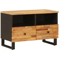 vidaXL TV Kast met opslag Bruin 70 x 33 x 46 cm Massief Mango Hout