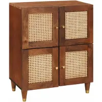 vidaXL Dressoir Bruin 60 x 33,5 x 75 cm Massief Mango Hout