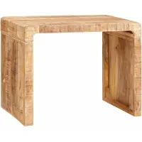 vidaXL Bijzettafel Bruin 60 x 35 x 46 cm Massief Mango Hout