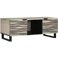 vidaXL Salontafel Wit 100 x 54 x 40 cm Bewerkt hout