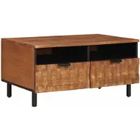 vidaXL Salontafel met lade Bruin 80 x 54 x 40 cm Massief Mango Hout