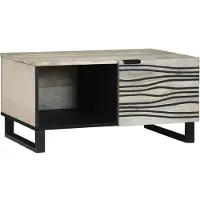 vidaXL Salontafel Wit 80 x 50 x 40 cm Bewerkt hout