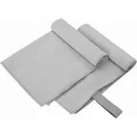 vidaXL Sporthanddoeken 2 st Grijs 50 x 30 cm