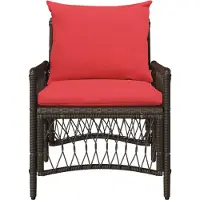 vidaXL Tuinstoel Bruin poly rattan