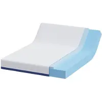 vidaXL Matras Wit en Blauw 160 x 200 cm Jacquard stof