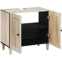 vidaXL Badkamerkast Wandgemonteerd met opslag Wit 62 x 33 x 58 cm