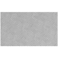 vidaXL Trapmatten 4 st 50 x 30 cm Zilver Aluminium Rechthoekig