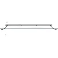 vidaXL Elektrische Zonnescherm Frame met LED's Antraciet 4 × 3,5 m