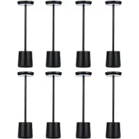 Luxus Europe - Tafellamp Touch Deluxe - Alexia Zwart - Set van 8 - Draadloze LED Tafellamp Binnen - USB-C Oplaadbaar