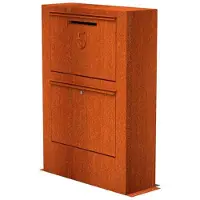 Adezz Paca brievenbus van cortenstaal 87 x 30 x 125 cm