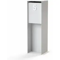 Adezz Flyn brievenbus van aluminium 35 x 35 x 115 cm