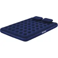 Bestway Dubbele Matras met Opblazer en Kussens 203x152x22 cm Opblaasbaar en Camping 67374