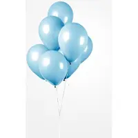 Partyxplosion 25 Ballonnen Licht Blauw, 30 cm , 100% biologisch afbreekbare Ballonnen. Helium geschikt, Verjaardag, Feest, Geboorte Jongen