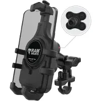 RAM Mount Quick-Grip Pro Telefoonbevestiging met Trillingsdemping + U-Bout Basis