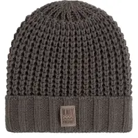 Knit Factory Robin Gebreide Muts Heren & Dames - Beanie hat - Cappuccino - Grofgebreid - Warme bruine Wintermuts - Unisex - One Size