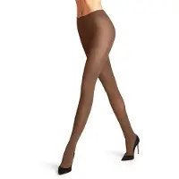 Falke Pure Matt eenkleurig materiaal ondoorzichtig 50 DEN panty dames bruin - maat S-M
