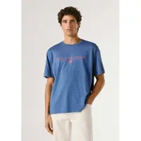 Pepe Jeans Shirt blauw / lichtrood