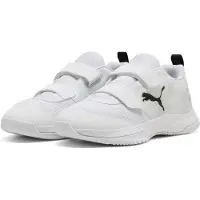 Puma Varion 3 V junior imitatieleren voetbalschoenen - wit/zwart Jongens/Meisjes Imitatieleer - maat 30