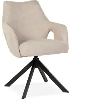 Bommel Wonen Armstoel Carita - draaibaar - stof Soho Beige - pocketvering