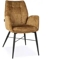 De Bommel Meubelen Armstoel Jefferson - velvet Movie Curry - poot zwart