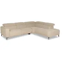 Bommel Wonen Hoekbank Scala - 2,5-zits + ottomane - stof Milan Mink
