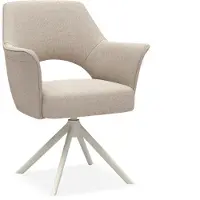 Bommel Wonen Armstoel Carissa XL (poot D - P.White) - Soho Beige