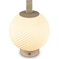 Briloner Globe - Tafellamp oplaadbaar - dimbaar - warm wit licht - Ø18x25cm