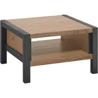 Profijt Meubel - Bijzettafel Mantera donkerbruin 67 cm vierkant - 4 Poten/Rechte poten - Melamine - Bruin