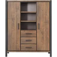 Profijt Meubel - Opbergkast Mantera - Melamine - Bruin - 170 cm hoog - 139 cm breed